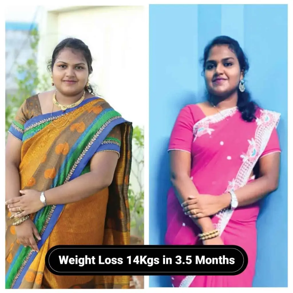 Weight loss 14 kgs