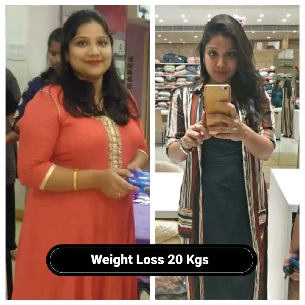 Weight loss 20 kgs